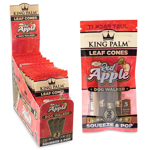 KING PALM Cones Palm Leaf 70mm 3-pack Red Apple