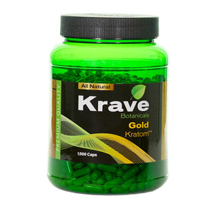 KRAVE Tablets & Caplets Kratom 1000ct Gold
