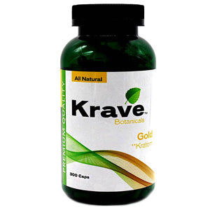 KRAVE Tablets & Caplets Kratom 300ct Gold