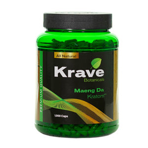KRAVE Tablets & Caplets Kratom 1000ct Maeng Da