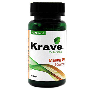 KRAVE Tablets & Caplets Kratom 75ct Maeng Da