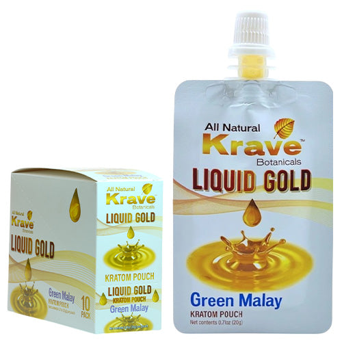 KRAVE Extracts & Drinks Liquid Gold Pouch Green Malay
