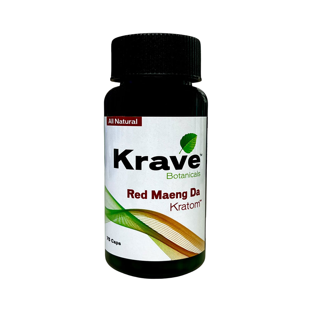 KRAVE Tablets & Caplets Kratom 75ct Red Maeng Da