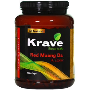 KRAVE Tablets & Caplets Kratom 1000ct Red Maeng Da