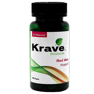 KRAVE Tablets & Caplets Kratom 75ct Red Vein