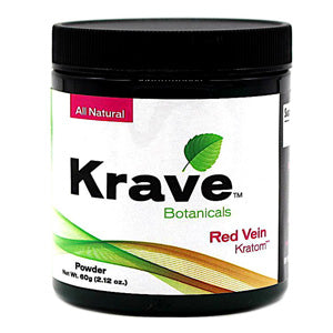 KRAVE Powders Kratom 60g Red Vein