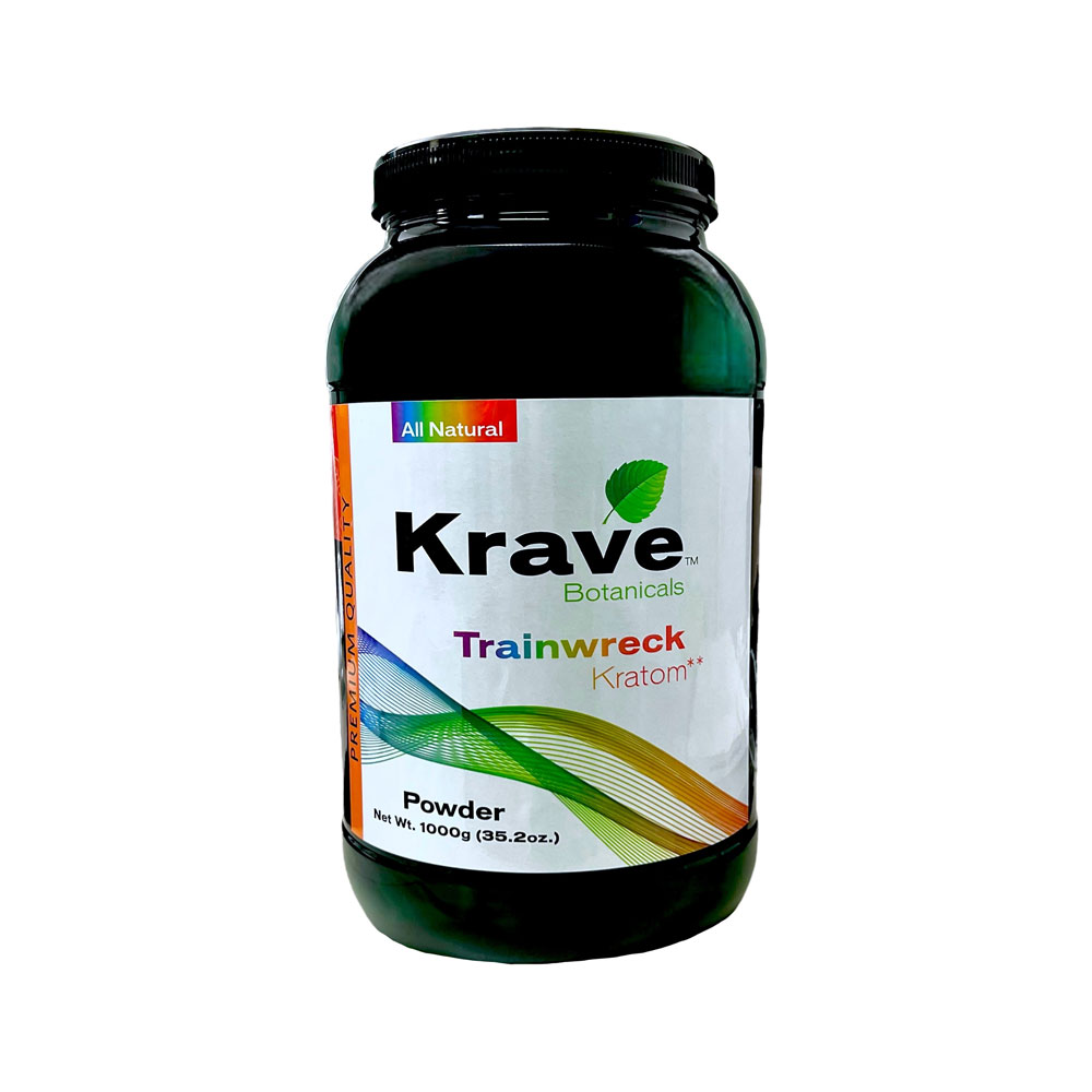 KRAVE Powders Kratom 1,000g Trainwreck