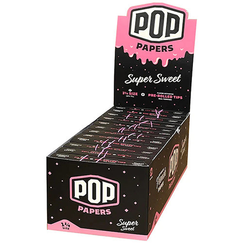 POP PAPERS Papers Unbleached Papers + Tips 11/4 Size Super Sweet