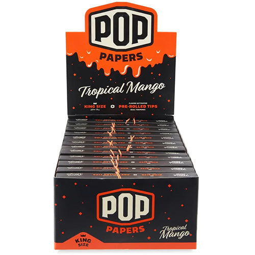 POP PAPERS Papers Unbleached Papers + Tips King Size Tropical Mango