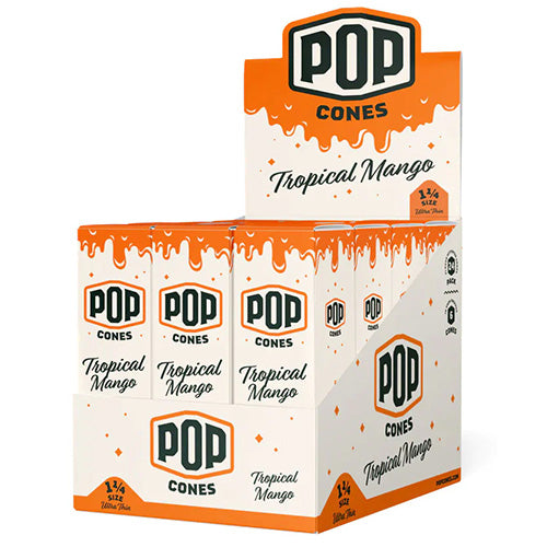 POP CONES Cones Ultra Thin 11/4 Size 6-pack Tropical Mango