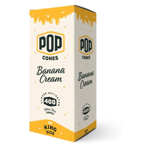 POP CONES Cones Ultra Thin King Size Banana Cream
