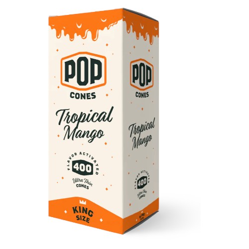 POP CONES Cones Ultra Thin King Size Tropical Mango