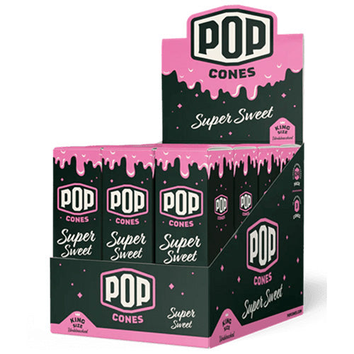 POP CONES Cones Ultra Thin King Size 3-pack Super Sweet