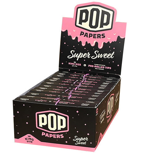 POP PAPERS Papers Ultra Thin Papers + Tips King Size Super Sweet