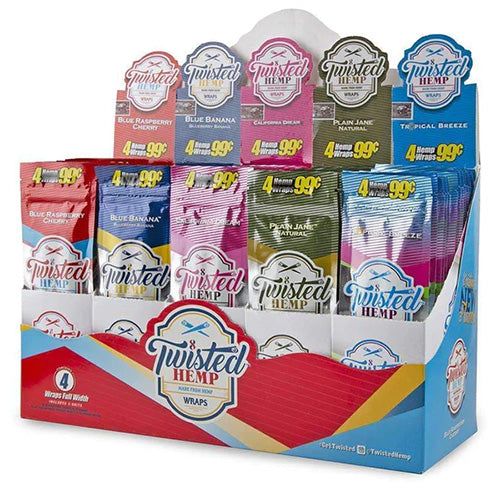 TWISTED Wraps Hemp 0.99 4-pack Assorted