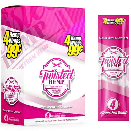 TWISTED Wraps Hemp 4-pack California Dream