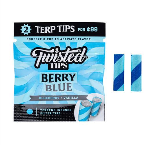 TWISTED Tips Terpene Infused 0.99 2-pack Berry Blue