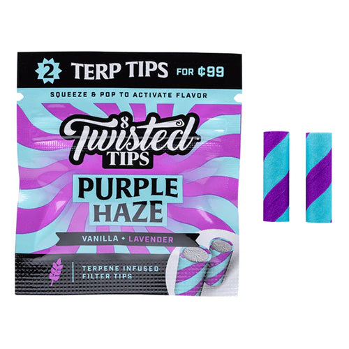 TWISTED Tips Terpene Infused 0.99 2-pack Purple Haze