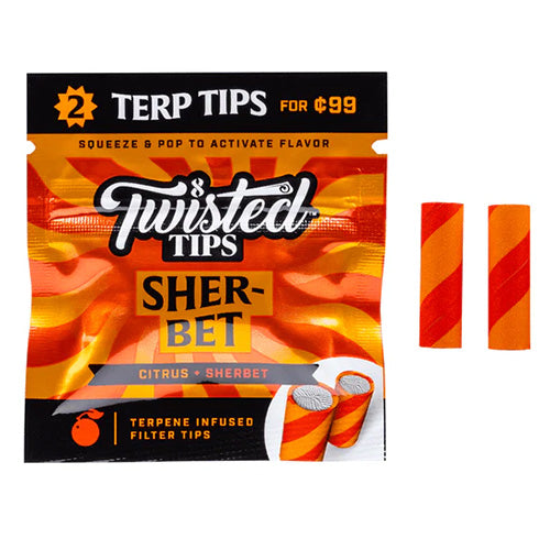TWISTED Tips Terpene Infused 0.99 2-pack Sherbet