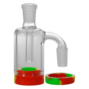 Ash Catcher with silicone jar 14mm 90 Degree