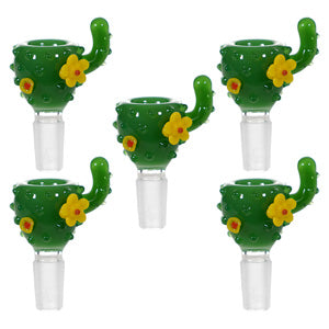 Bowl Glass s - Cactus with flowers 2885