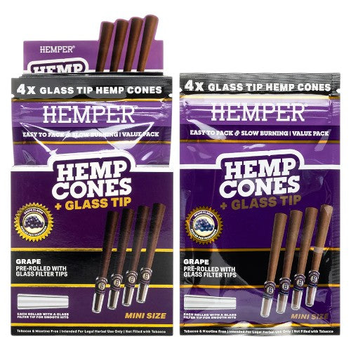Hemper Cones Mini Size 4-pack Grape