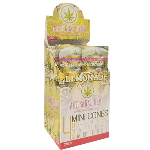 Artisanal Hemp Cones Mini Size 4-pack Lemonade