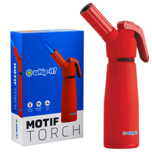 Whip-It Lighter Torch Motif 7.5" Red