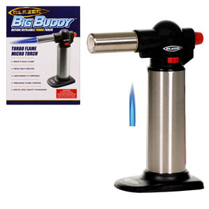 Blazer Lighter Big Buddy Turbo Torch 7.0" Black