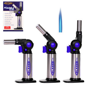 Blazer Lighter Flexible Turbo Torch 7.0" - 10.25" Black / Blue