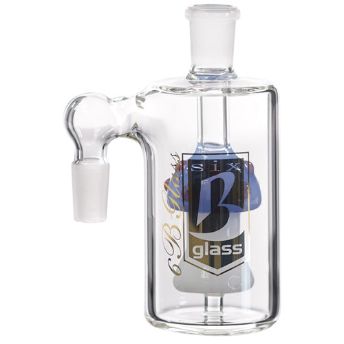 6B Glass Ash Catcher 8441 14mm 90 Degree Blue