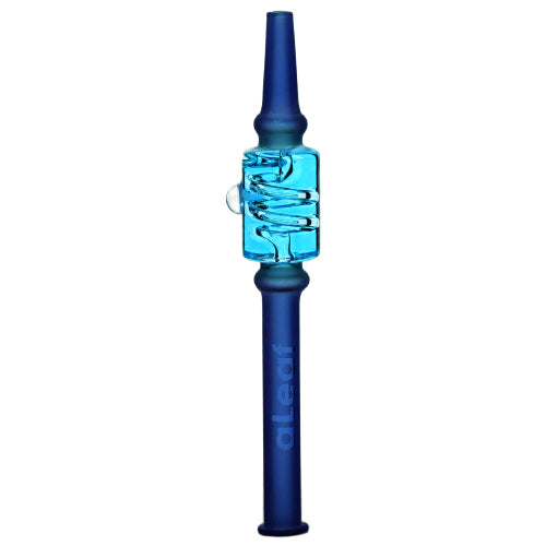 aLeaf Nectar Collector Freezable Liquid Honey Straws with Swirl Perc 7160 6" Blue