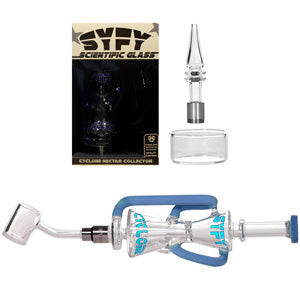 SYFY Nectar Collector Cyclone All In One With Glass Tip 11" Blue