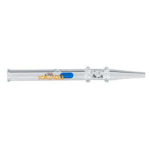 Tornado Glass Nectar Collector Pill - Honey Straw 6" Blue