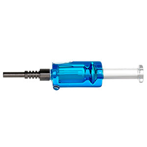 Nectar Collector Liquid Inside - with Metal Tip 2273a 7.5" Blue