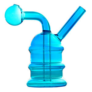 O.B. Water Pipe 3 Rings 2109a 4.0" Blue