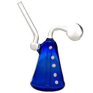 O.B. Water Pipe Bell with Dots 2122a 6.0" Blue