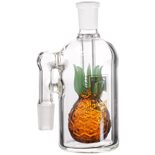 6B Glass Ash Catcher 8443 14mm 90 Degree Brown