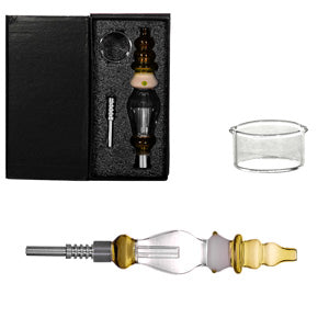 Nectar Collector Set with Titanium Tip 2245 8.5" Brown