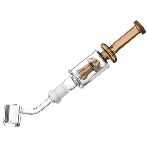 Nectar Collector Mushroom with / 4mm 5578a 14mm 8" Brown