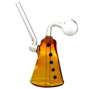 O.B. Water Pipe Bell with Dots 2122a 6.0" Brown