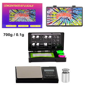 Scales Scale with 3D includes Silicone Mat & 2 Conatiner Dabbing Tool (700g /0.1g) D Backwoods