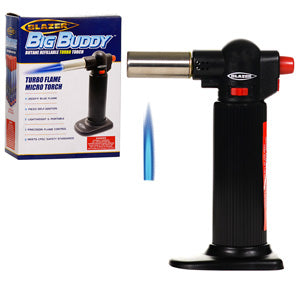 Blazer Lighter Big Buddy Turbo Torch 7.0" Full Black