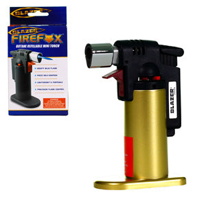 Blazer Lighter Firefox Torch 4.5" Gold