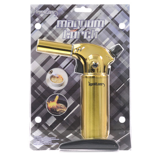 Ignitus Lighter Magnum Torch 8.0" Gold