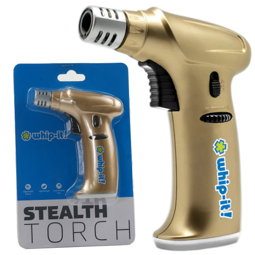 Whip-It Lighter Stealth Torch 5.0" Gold