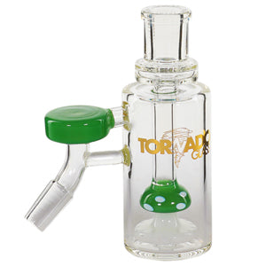 Tornado Glass Ash Catcher Mushroom 6273 5" 45 Degree Green