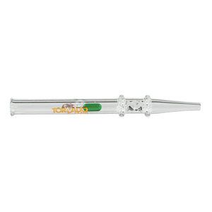 Tornado Glass Nectar Collector Pill - Honey Straw 6" Green