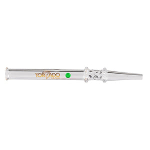 Tornado Glass Nectar Collector Ball - Honey Straw 6" Green