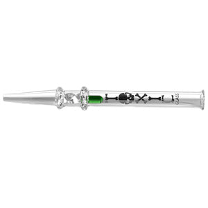 Toxic Nectar Collector Glass Quartz Pill 5.75" Green